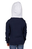 X4W5797063 Wrangler Girls Salley Pullover Hoodie | Navy/Pink/White Marle