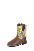 P4W78102T Toddlers Jewel Boot | Oiled Brown/Cactus