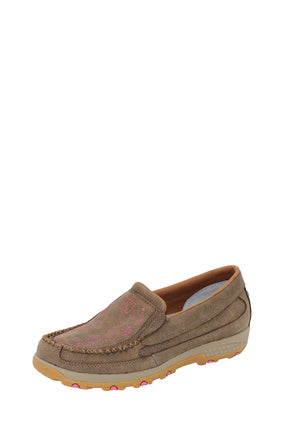 TCWXC0048 Women's Stitch Cell Stretch Slip On | Bomber Rasberry