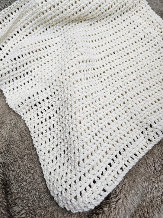 1431709 Baby Pram Blanket | Cream