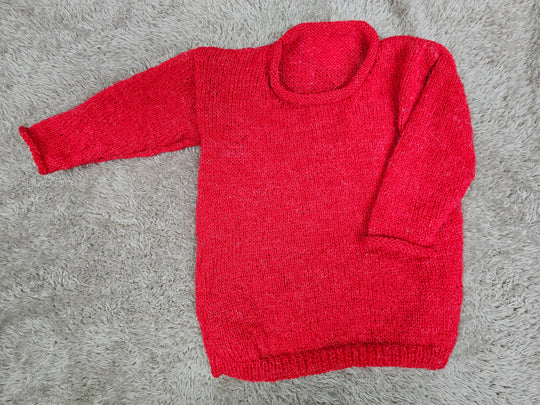 1431719 Rolled Neck Jumper | Red