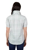 T4S2113091 Women’s Blake Pin Tuck Short Sleeve Shirt | Sage