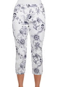 T4S2230097 Women's Annie Capri | White / Navy