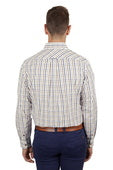 T4S1115031 Men’s Stan Check 2-Pocket Long Sleeve Shirt | Navy / Tan