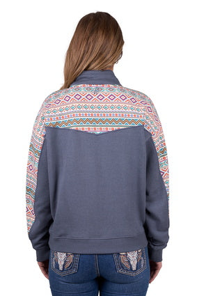 P5W2593026 Wmns Sally 1/4 Zip Pullover | Multi
