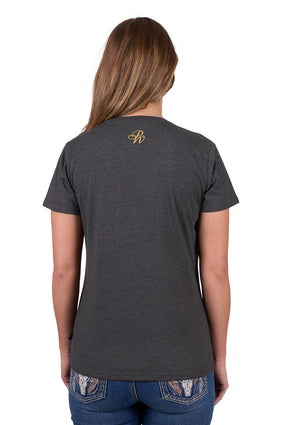 P5W2598062 Women’s Kendra Short Sleeve Tee | Charcoal Marle