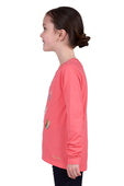 T5W5501144 Girl’s Anna Long Sleeve Tee | Coral