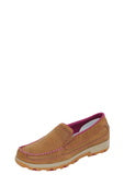 TCWXC0060 Wmns Mocs Cellstretch Slip On | Brown/Raspberry