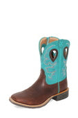TCWXTR016 Women's 9" X  2 Zip Boot | Chocolate Truffle / Ocean Blue