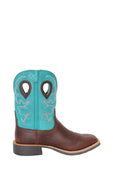 TCWXTR016 Women's 9" X  2 Zip Boot | Chocolate Truffle / Ocean Blue