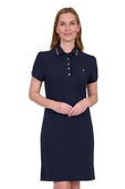 T5S2411066 Women's Traci Short Sleeve Polo Dress | Navy