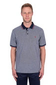 T5S1506013 Men’s Dan Tailored Short Sleeve Polo | Navy / Marle