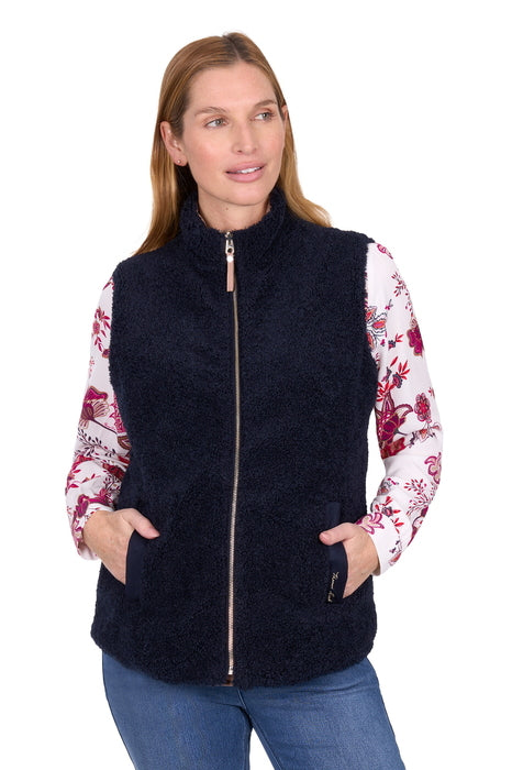 T6W2616058 Wmns Astrid Vest | Tan/Navy