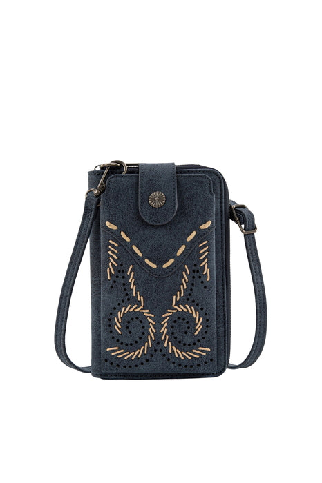 X6S4939BAG Swirl Phone Wallet Bag | Navy