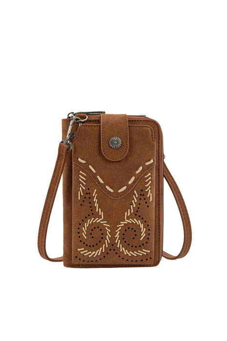 X6S4939BAG Swirl Phone Wallet Bag | Tan