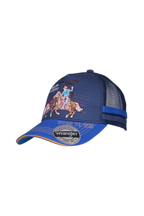 X6S3946CAP Kids Abe Trucker Cap | Navy Blue