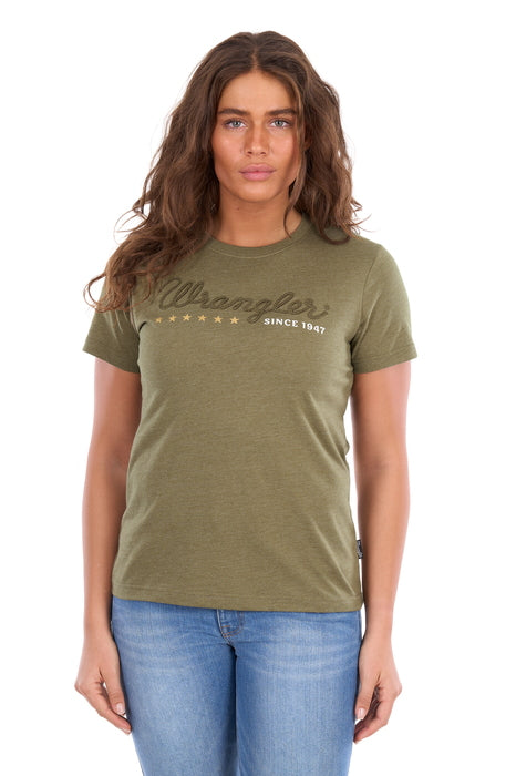 XCP2598633 Wmns Lucy SS Tee | Khaki Marle