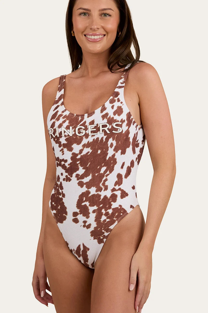 Ringers Daisy Womens One Piece - White/Tan