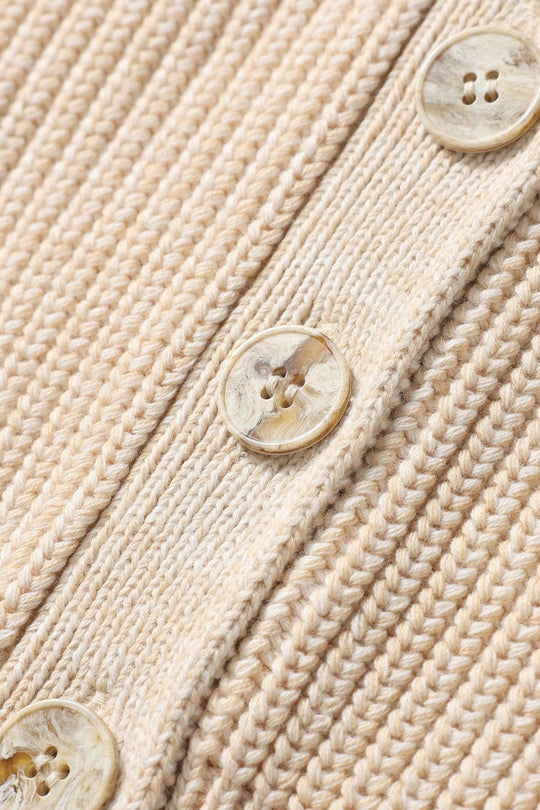 Chunky Knit Cardigan | Oat