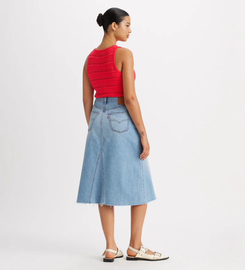 A9316-0001 Levi's® Women's High-Rise A-Line Deconstructed Skirt | Secret Secret