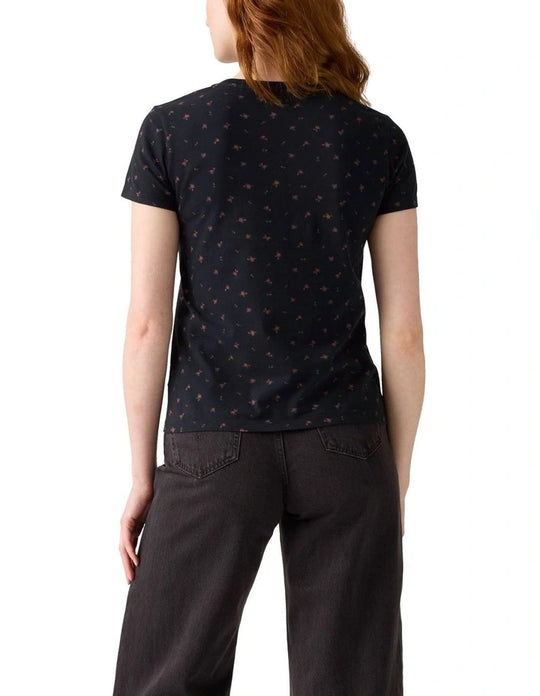 391850392 Perfect T-Shirt in Black Curie Ditsy Anthracite Night