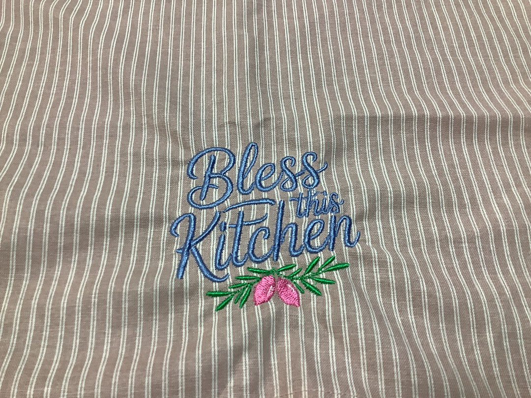 1432044 HVC Embroidered Cotton Tea Towel Range