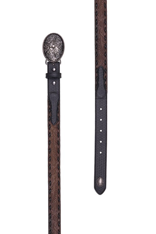 P6S7946BLT KIDS RODERICK BELT | Black / Tan