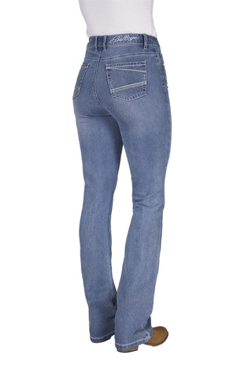 B6S2210686 Wmns Beccy Hi Rise Boot Cut 34L | Faded Blue