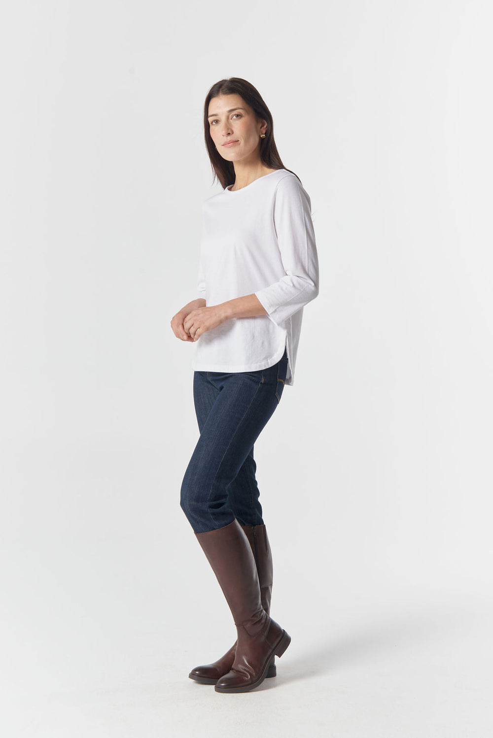 6049-W26 The Traditional Cotton Skivvy - White