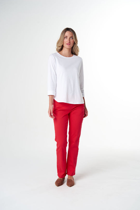 6049-W26 The Traditional Cotton Skivvy - White