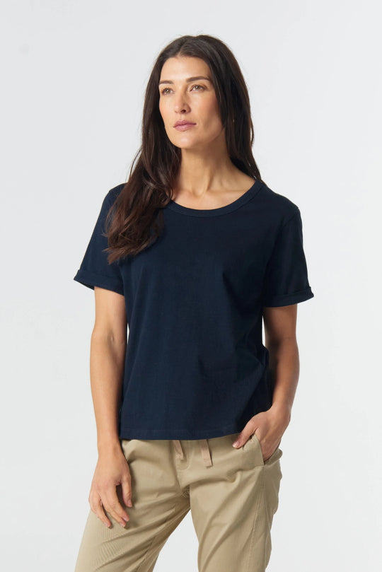 3313 Everyday Cotton Roll Cuff Tee