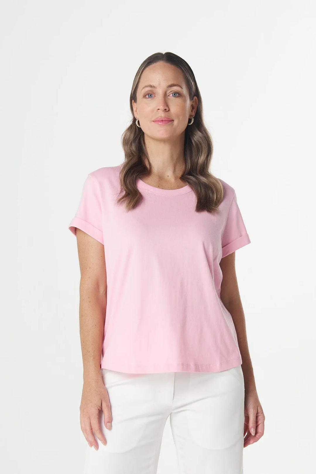 3313 Everyday Cotton Roll Cuff Tee