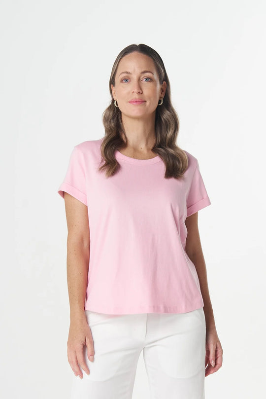 3313 Everyday Cotton Roll Cuff Tee