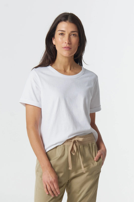 3313 Everyday Cotton Roll Cuff Tee