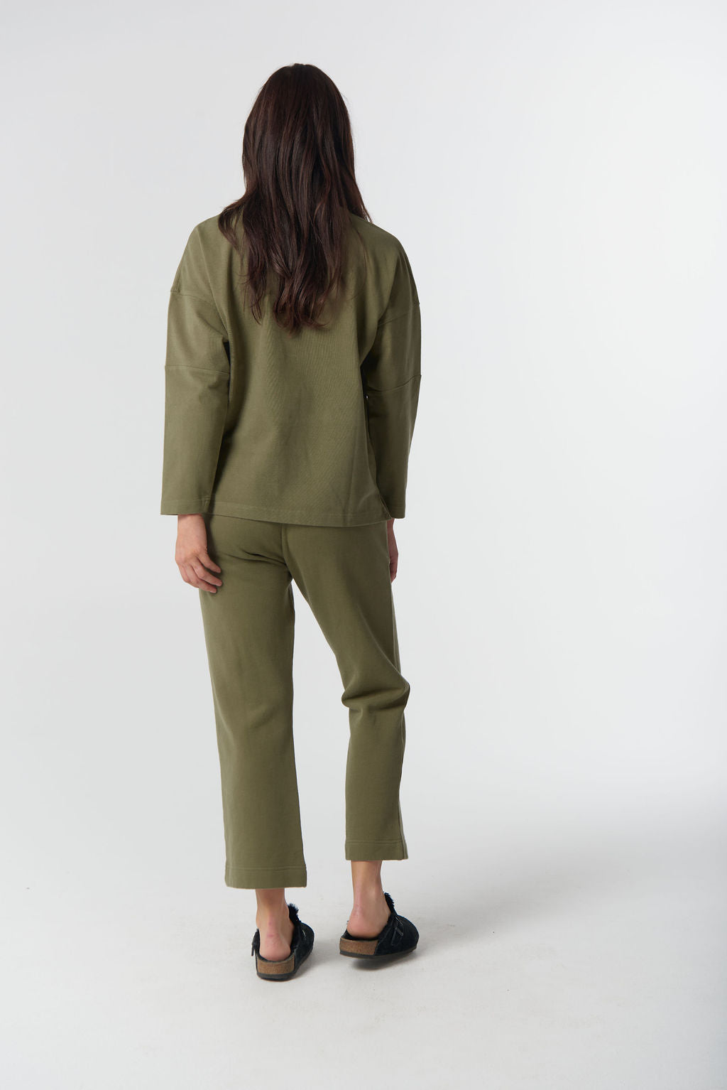 3314-W26 GC Logo Cotton Sweater - Sage