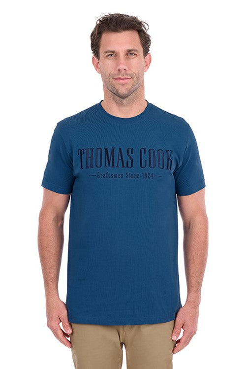 T6S1516010 MENS NATHAN SS TEE | Washed Blue
