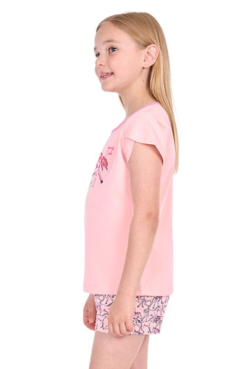 T6S5922PJS GIRLS HORSES PJ's | Pink