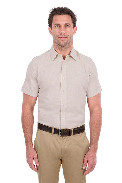 T6S1121045 MENS TC LINEN SS SHIRT