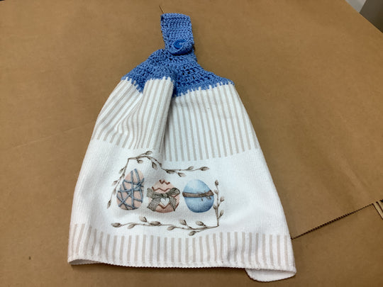 1432046 HVC Easter Crochet Trim  Hand Towel Range