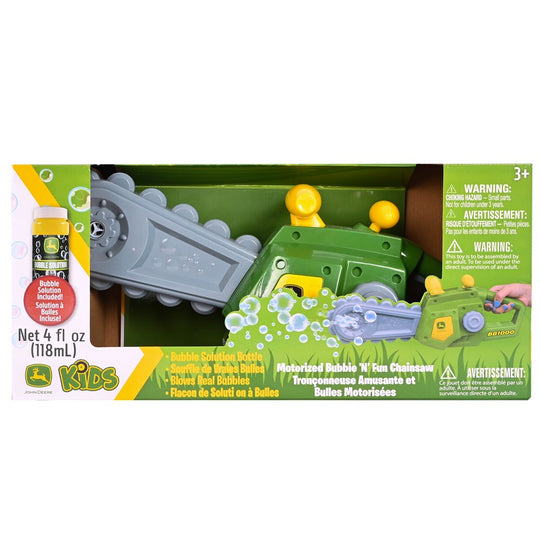 470146 John Deere Bubble 'N' Fun Leaf Blower Combo with 709ml Bubble Refill Jerry Can