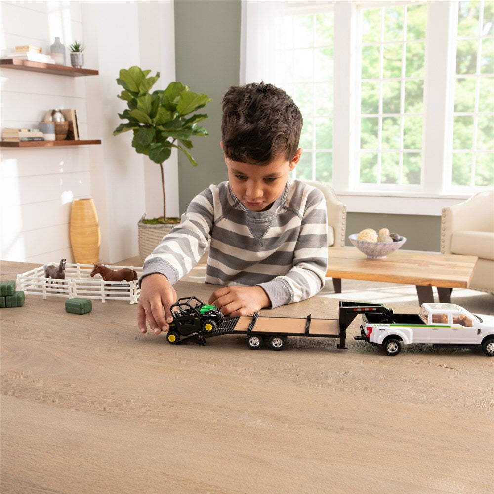 1:32 JD RSX860i Gator Hauling Set w/Ford Pickup And Trailer