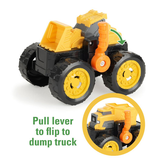 LP86655 John Deere 2 in 1 Flipping Vehicle