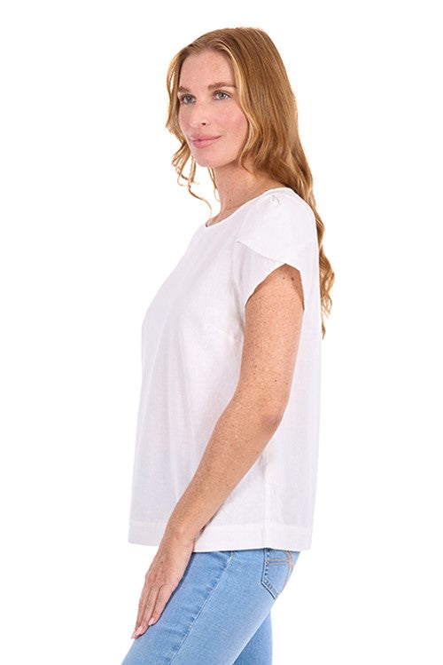 T6S2570089 WOMEN'S  SADIE TOP | White