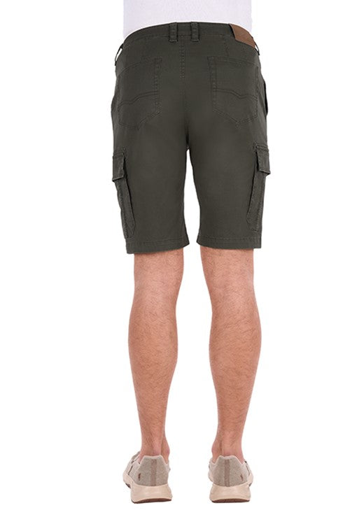 T6S1308119 Mens Leo Cargo Short |Dark Olive