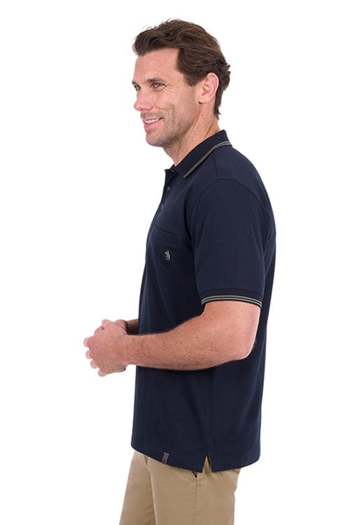 T6S1506025 MENS HENRY TAILORED SS POLO