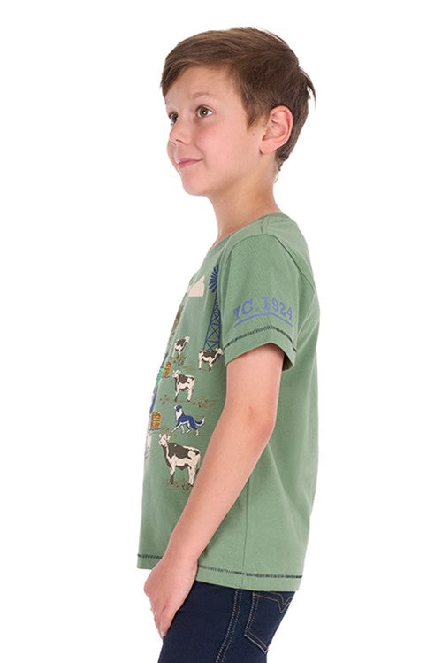 T6S3513125 BOYS JOEY SS TEE | Light Green
