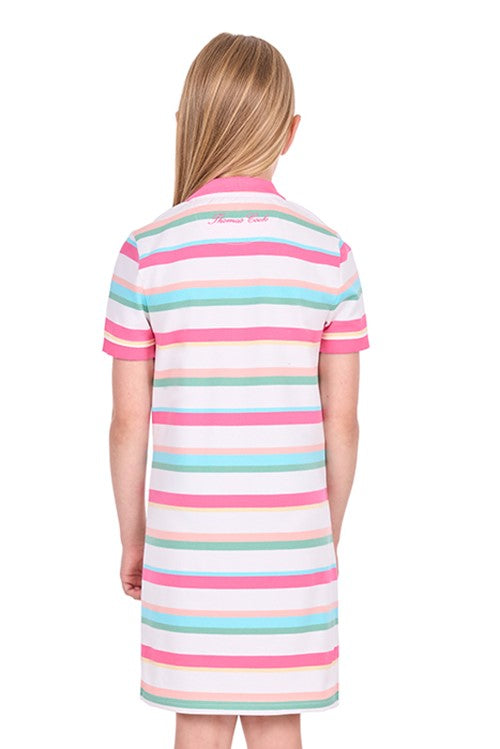 T6S5408057 Girls Chiara Short Sleeve Polo Dress