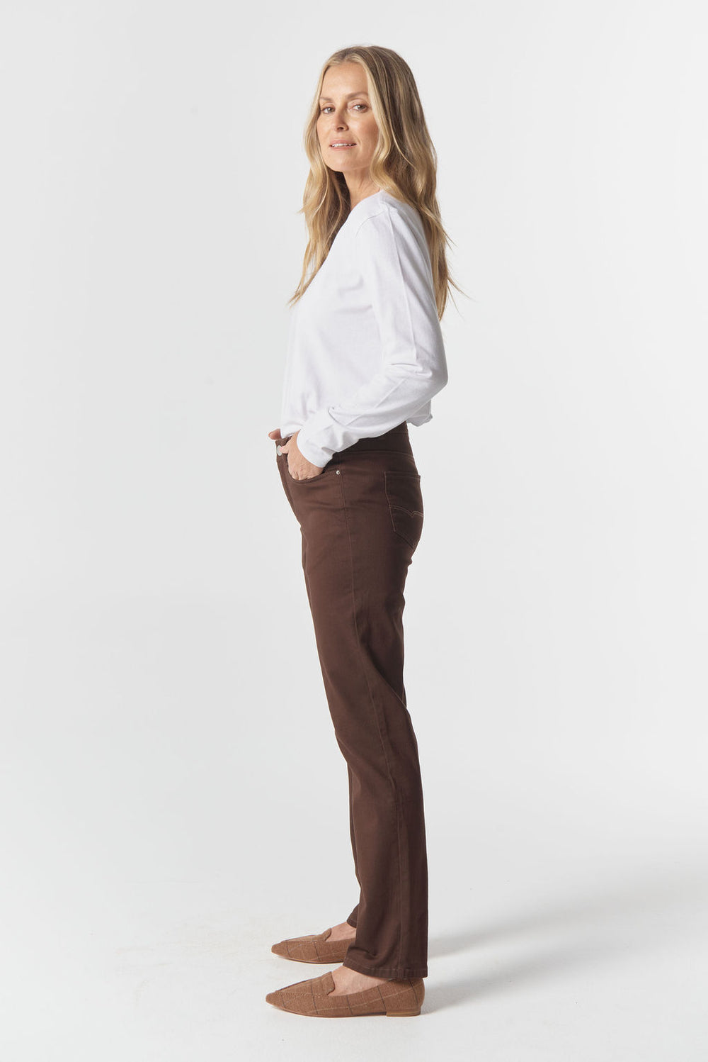 5173-210-Jean-W26 5 Pocket Jean | Chocolate