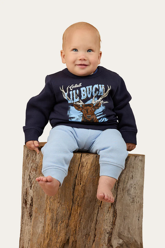 Buckie Babes Babies Fleece Pullover - Navy