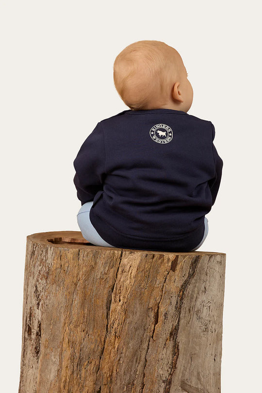Buckie Babes Babies Fleece Pullover - Navy